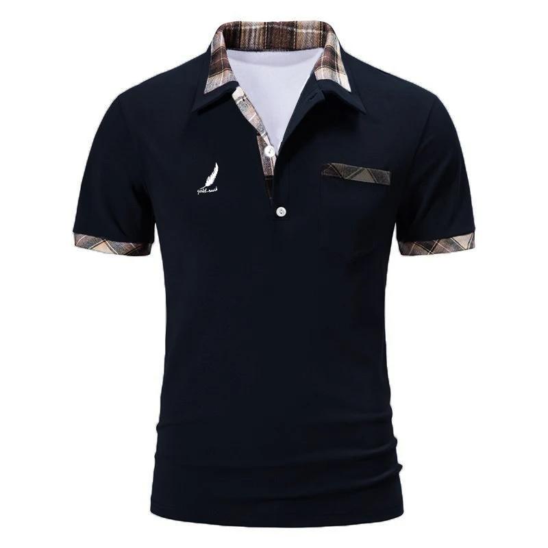 Business Men's Polo T Shirt Summer Short Sleeve Clothing Fashion Casual