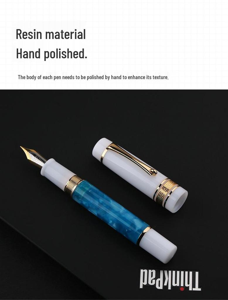 Pluma Fuente de Resina MAJOHN M400, Plumín Extra Fino, Unisex, Ideal para Regalos de Oficina o Estudiantes