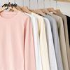 Women's Pure Cotton Loose-Fit Long-Sleeve T-Shirt