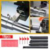 Zmart DCMT070204 10pcs Carbide Inserts 4pcs 12mm Boring Bar Tool Holder 4pcs Wrench for Lathe Turning Tool + +