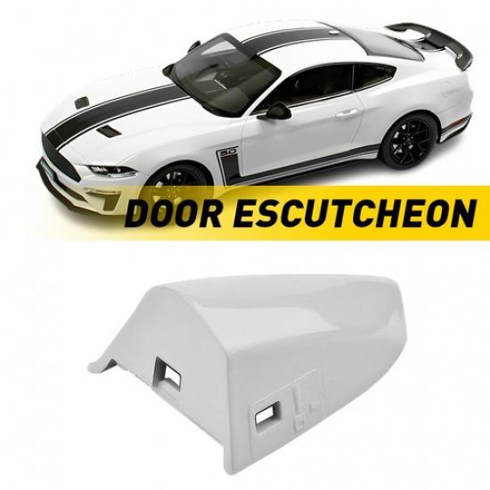 For 2015- Oxford Mustang White Cap Bezel Driver Door Handle Key Cover