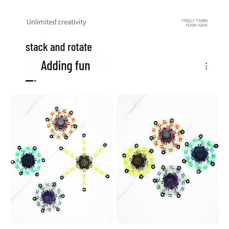 Kids' Transforming Luminous Gyro Decompression Fidget Toy