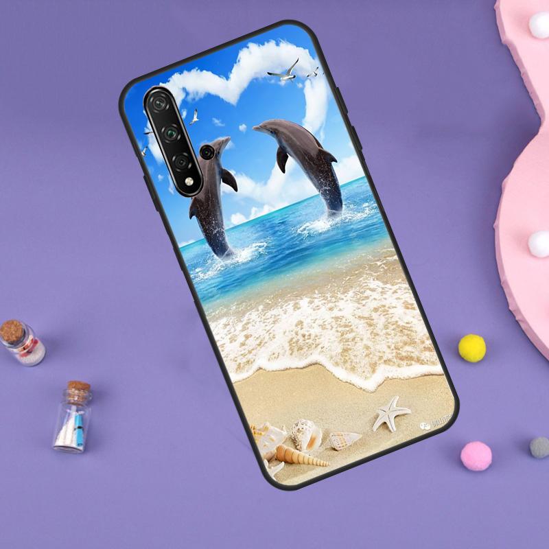 Animal Dolphin For Huawei Nova Y61 Y60 Y70 Y72 Y73 Y90 Y91 9 10 SE 7i 8i 11i 12i P30 P40 Lite P60 Pro Case