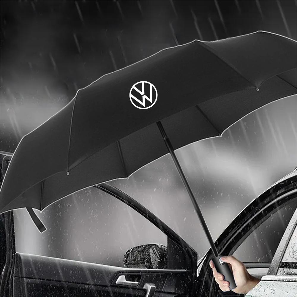 Folding Shine Rain Automatic Sun Protection UV Sunshade Umbrella For Volkswagen VW Polo Passat Rline Golf 4 5 6 Tiguan Jetta GTI BO0