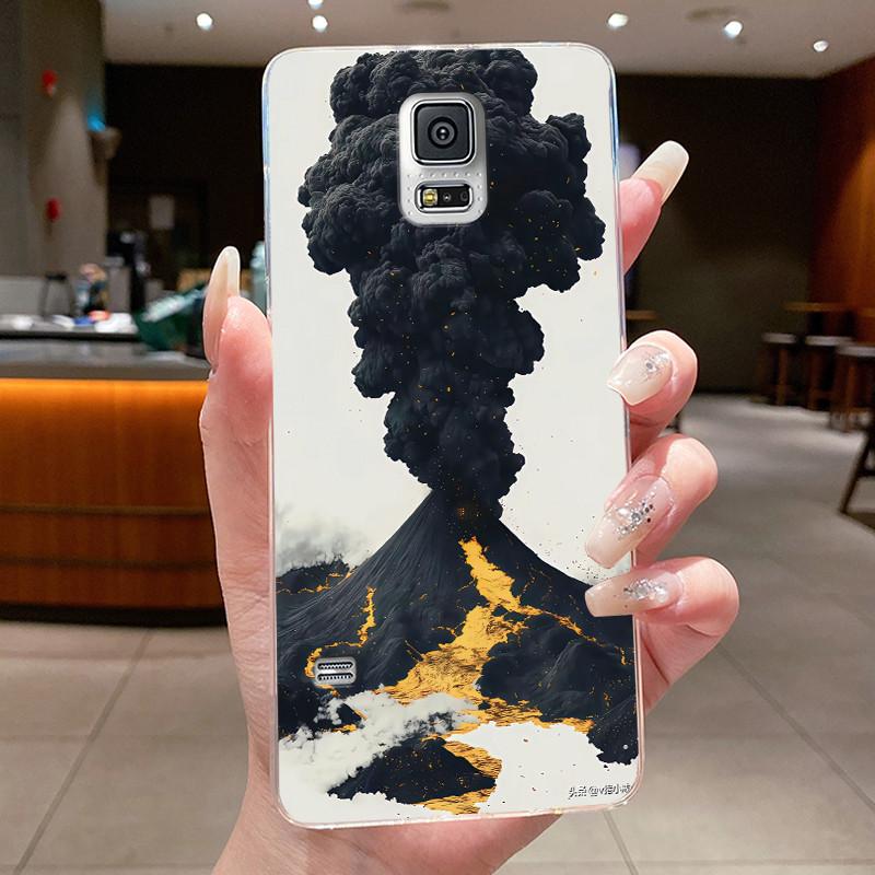 Casing For Samsung Galaxy Note 4 Note 3 Luxury Dragon Cute Cool Boys Girls Soft silicone Phone Case Back Cover Transparent Shell