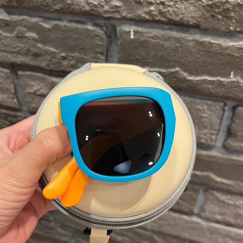 Colorful Folding Sunglasses Outdoor Kids Sunglasses Boys Girls Brand Design Square Glasses Children Eyewear Protection Uv400
