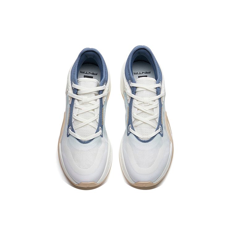 Anta Modische Vielseitige Low-Top-Sneakers Herren-Sneakers Weiß Grau Blau 112228081-4