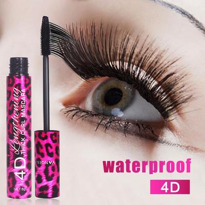 4D Silk Fiber Lash Mascara Long Curling Eyelash Black Waterproof Fiber Eye Lashes Makeup