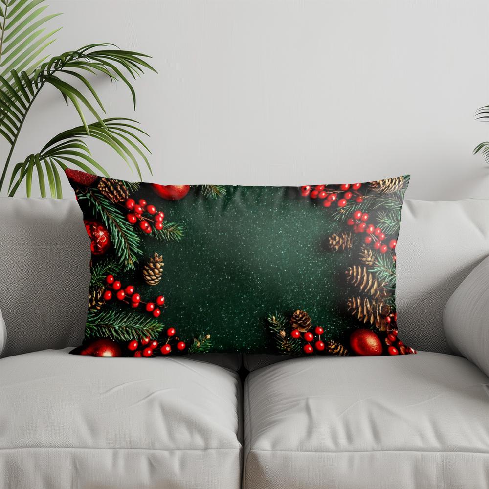 Home Decor Pinecones Pattern Decorative Pillow Suitable For Sofa Bedroom Car Pillow Cover Cushion Rectangular Back Cushion