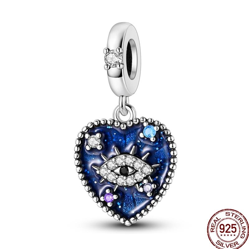 Copper Devil'S Eye Fatima Hand Charms Beads Tarot Cards Pendant Fit Original Bracelet Women Diy Jewelry Accessories