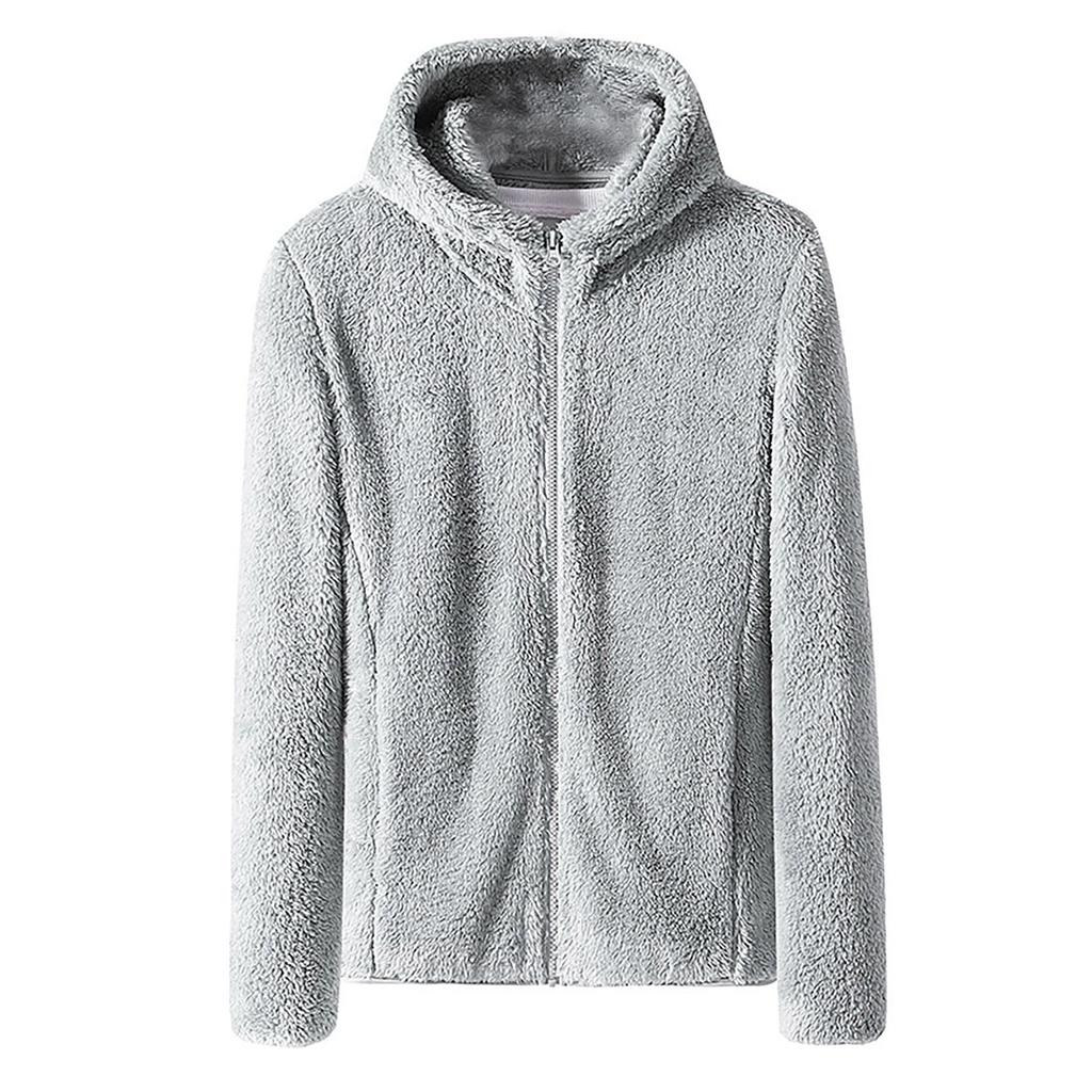 Solid Fleece Warm Double-Sided Plush Coat Thickened Coat For Women