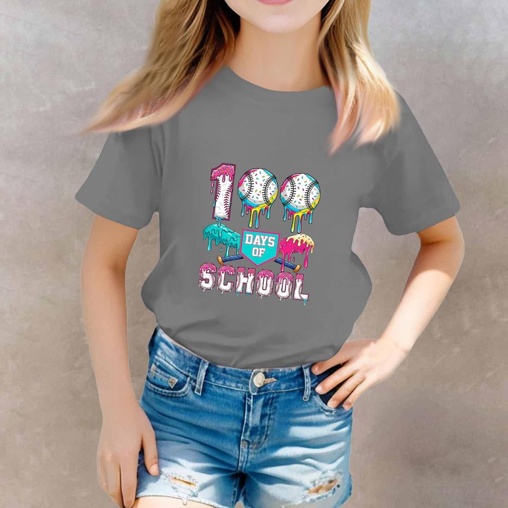 St. Patrick's Day Toddler Girl Boy T-Shirts Kids Top Boys And Girls Printed Short Sleeved T-shirt