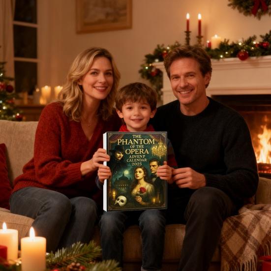 Kalendarz Adwentowy Opera 24-dniowe Odliczanie do Świąt Bożego Narodzenia Kalendarz Śpiewaczka Operowa Lady Phantom Dekoracje Prezent dla Fanów Muzyki