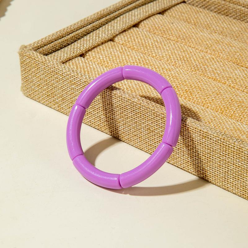 Creative Bracelet Bracelet, Color Dopamine Elastic Bamboo Bracelet Jewelry Women