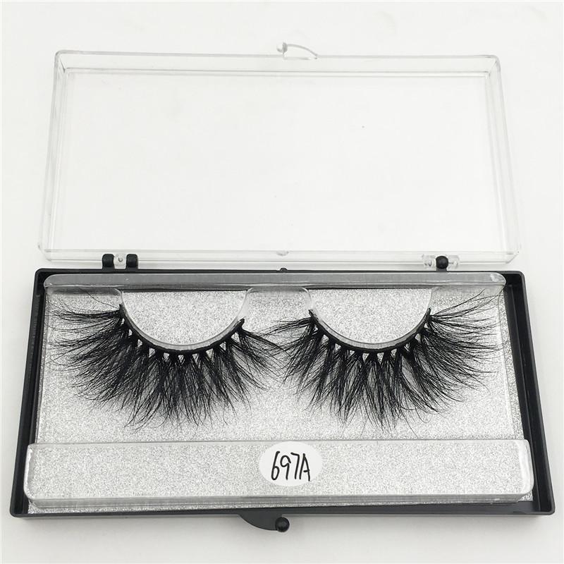 RED SIREN 1 Paar Wimpern Großhandel 100% Nerzhaar Falsche Wimpern Handgemacht 25mm Wimpern Dramatisch Dick Lang 3D Nerz Wimpern Make-up