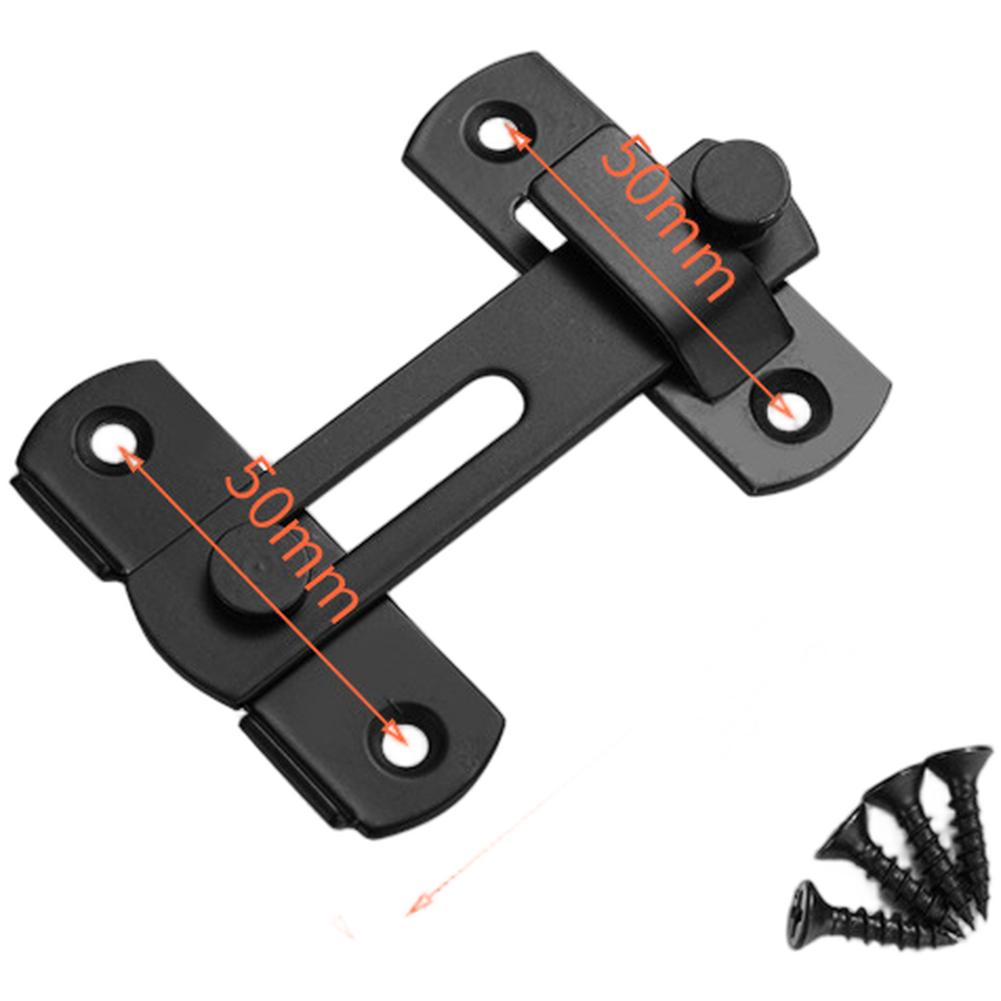 

1PCS Door Lock Guard Latch Bolt 90-Degree Latch Stainless Steel Door LatchWine Cabinet Closet Right Angle Lock Hardware Tool B