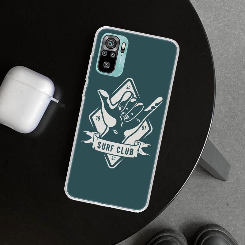 Surf Board Aesthetic Phone Case Cover for Xiaomi Redmi Note 15 14 13 12 11 Pro Plus 14S 12S 11S 11T 11E 10S 10 Customized Fundas