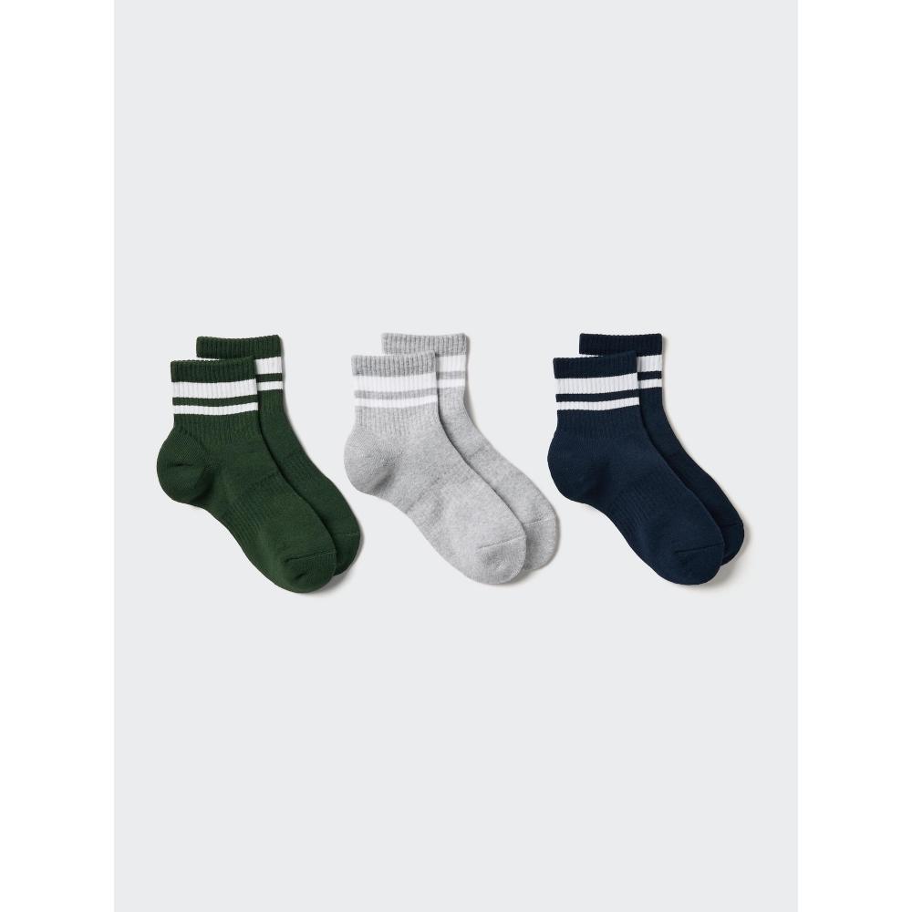 Uniqlo Japan Socks 3 Pair Pile Line