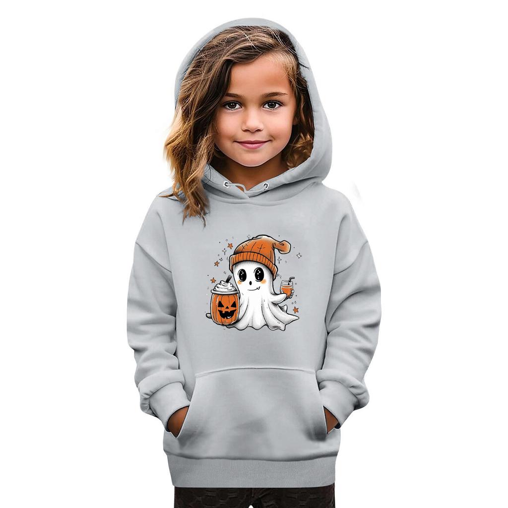 Sweatshirts For Teen Girls Hoodies Long Sleeve Drawstring Pullover Cute Oversized Hoodie Halloween Day