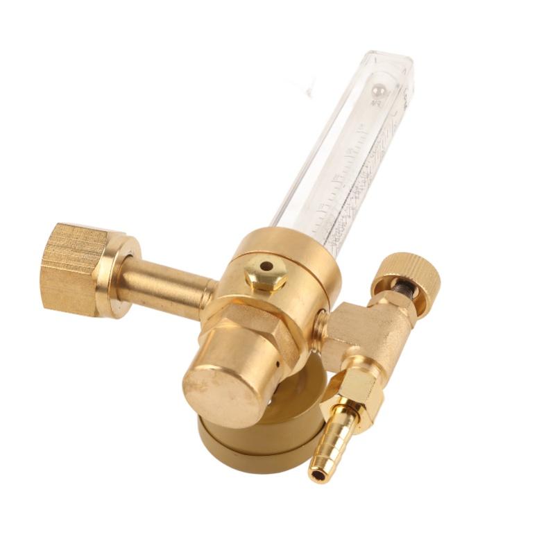 Argon Regulator Manual Adjustment Welding Gas Flowmeter Pressure Reducer With Gauge