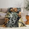 GUOYU Blanket Dice Black BALL Poker Throw Soft Flannel Throw Summer Blanket Lightweight Cozy Nap Blanket For Sofa Bed Travel