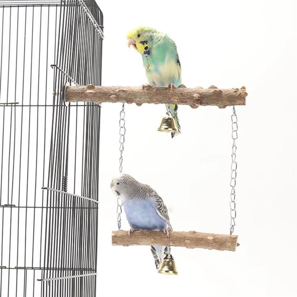 Claw Grinding Parrot Suspension Bridge Toys Durable Pole Standing Bird Toys Birdcage Accessories