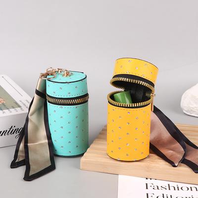 Vintage Mini Bucket Coin Purse Luxury Small Bag Lipstick Bag Earphone Storage Bags Keychain Bags Pendant