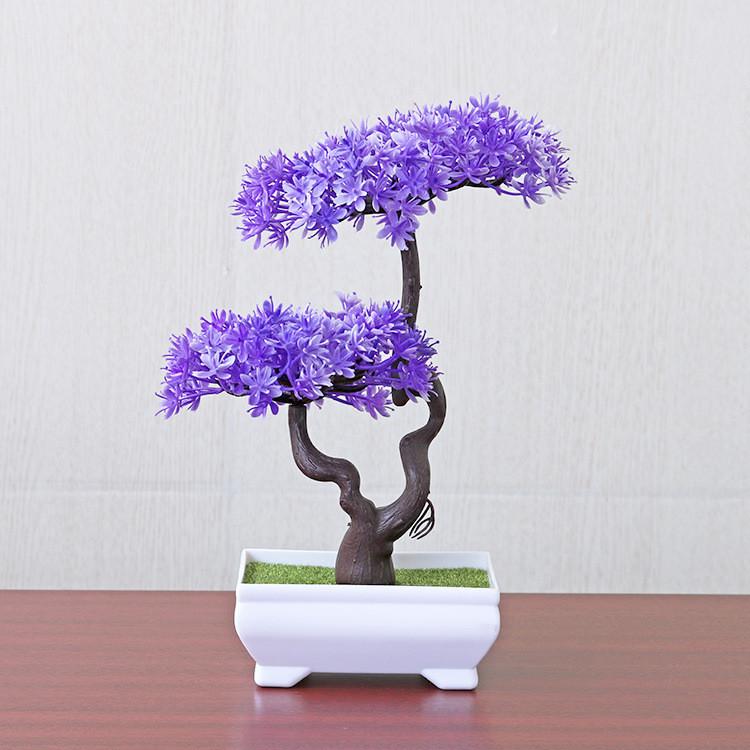 Indoor Decorative Plastic Bonsai Potted Plant For Home Decor