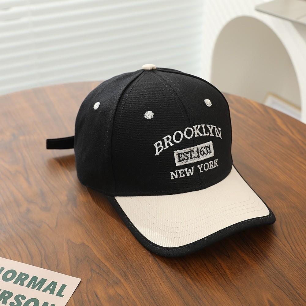 Breathable Baseball Cap Quick Dry Embroidery Patchwork Peaked Cap Lightweight Adjustable Vintage Letter Cap Sun Protection