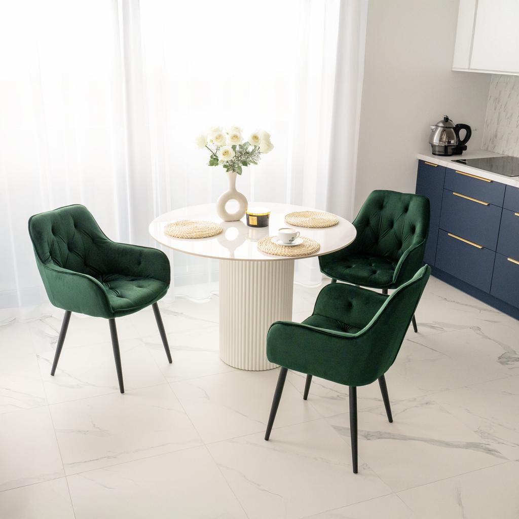 Nevada Velvet Dark Green Velvet Chair