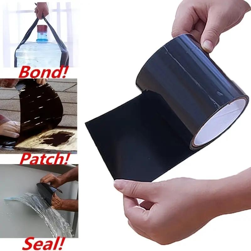 Bandă de reparare a scurgerilor din PVC, ultra-durabilă, super puternică, etanșă, rezistentă la intemperii și autoadezivă, soluție pentru remedieri instantanee, 10 cm x 1,5 m