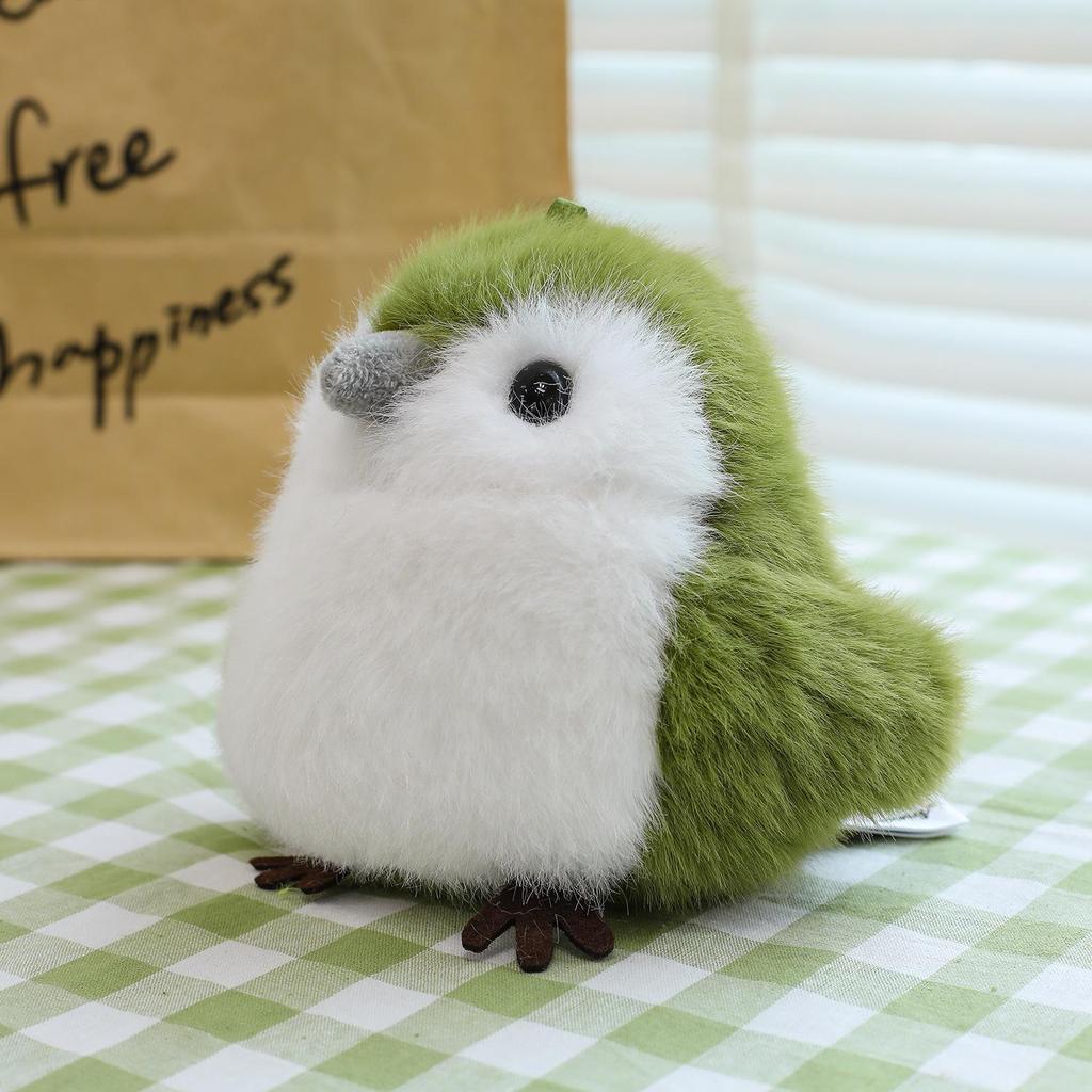 Cartoon Parrot and Owl Plush Toy - Cute Bird Doll Desk Ornament and Claw Machine Gift