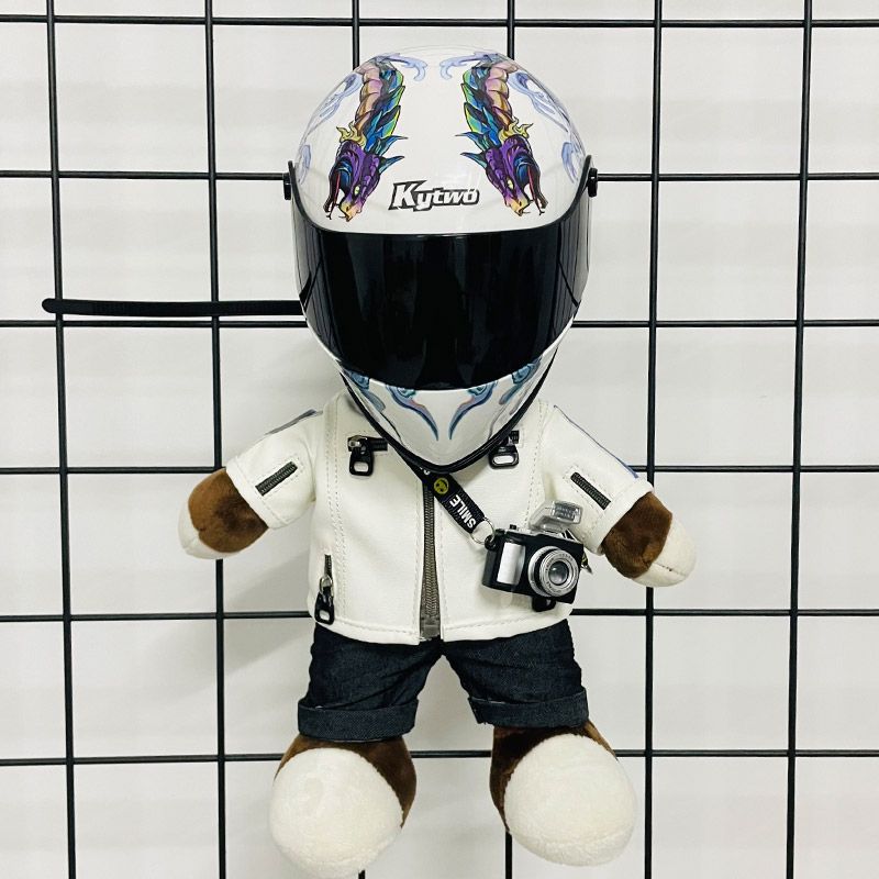 FiK Bow-tied Helmet, Pink Female Motorcycle Doll Helmet, Toy Model, Pet Motorcycle