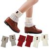 3 Pairs Women Boot Cuffs Knit Boot Cuff Socks Short Cable Knit Leg Warmers
