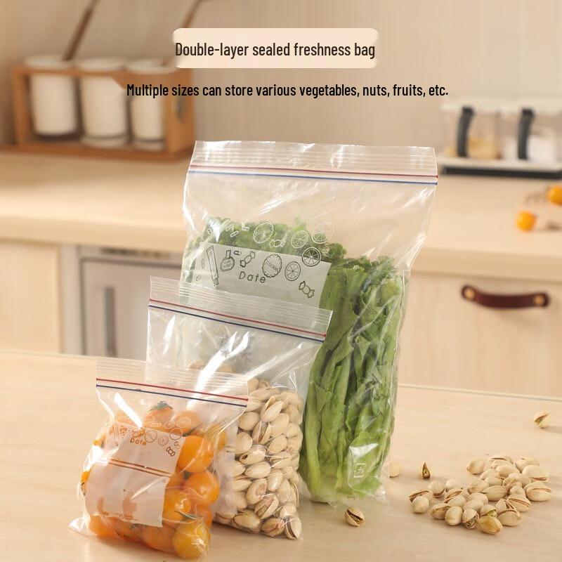 Fumede Thickened Self-Sealing Food Storage Bags