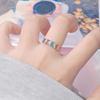 Natural Gemstone Tourmaline Ring Women'S S925 Sterling Silver Colored Treasure High-Sense Index Finger Ring