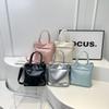Solid Color PU Large Capacity Hasp Women's Shoulder Bags  High Quality Versatile Ladies Crossbody Bags