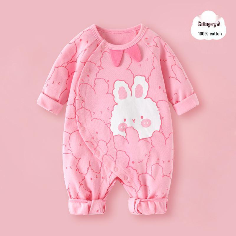 Exclusive Long Sleeve Baby Romper – Pure Cotton Infant Crawling Suit for Spring and Autumn