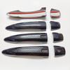 Koolstofvezelkleur Buitendeurhandvat Cover Trim voor Nissan Altima Sentra 2020-2025 X-Trail T33 Rogue 2021-2024 Qashqai Accessoires Decor (met