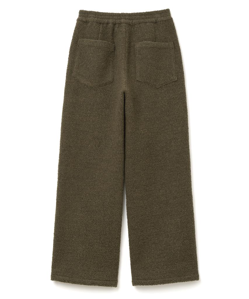 MILLO WOMEN Boucle Zipper Trousers [Khaki]