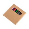 Mini 12-Farben Kurzes Buntstift-Set für Kinder zum Malen in Kraft-Box
