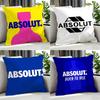 Alcohol Absolut Cushion Cover Cushion Cover Set 4Pcs 50X50 45X45 40X40 Pillowcase Decorative Sofa Home Decor