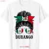 Durango Mexico Pride Mexican Flag State T Shirt Vintage Fashion Designer Clothes Stretched Graphic Homme Stylish Casual