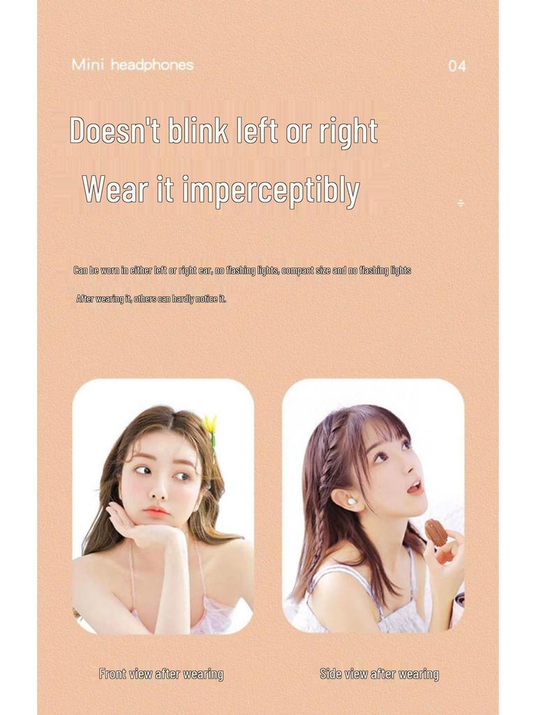 Mini Micro Pro4ss Invisible True Wireless Bluetooth Earbuds - High Design, Hidden Fit, Extended Battery Life