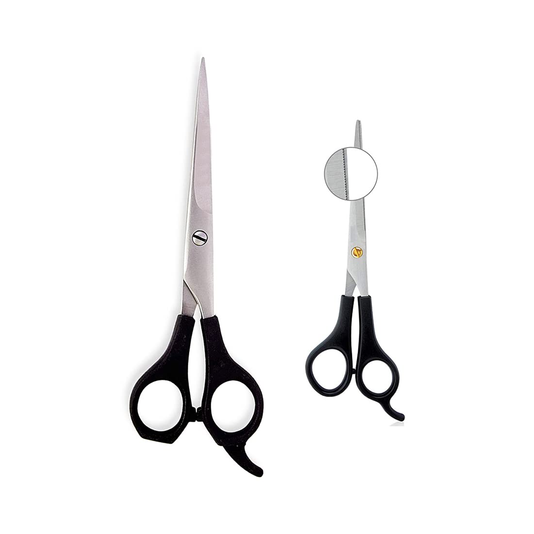 Verceys (S-120 S-5) Barber Beard Mustaches Cutting Scissors/Shears - 6 Inches 5 Inches - Stainless Steel (2 Scissors)