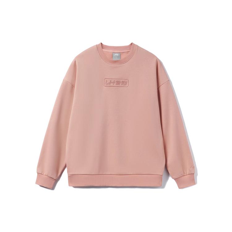 Li Ning Sweatshirt Unisex Mist Rose Pink AWDRB76-3 L