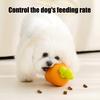 Carrot Dog Chew Toy Puzzle Treat Dispensing Dog Toy for Teeth Cleaning Interactive Enrichment Slow Feeder Toy for Small Medium Large Dogs