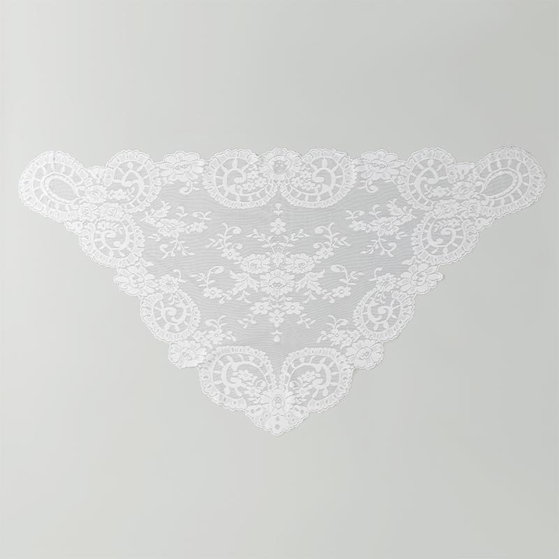 Spanish Traditional Triangle Lace Mantilla Women Head Covering Christian Church Catholic Veil