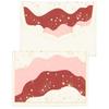PAPERTREE STARDUST Set of 5 Mini Message Envelopes + Card 8.5x6cm Ivory/Bordeaux