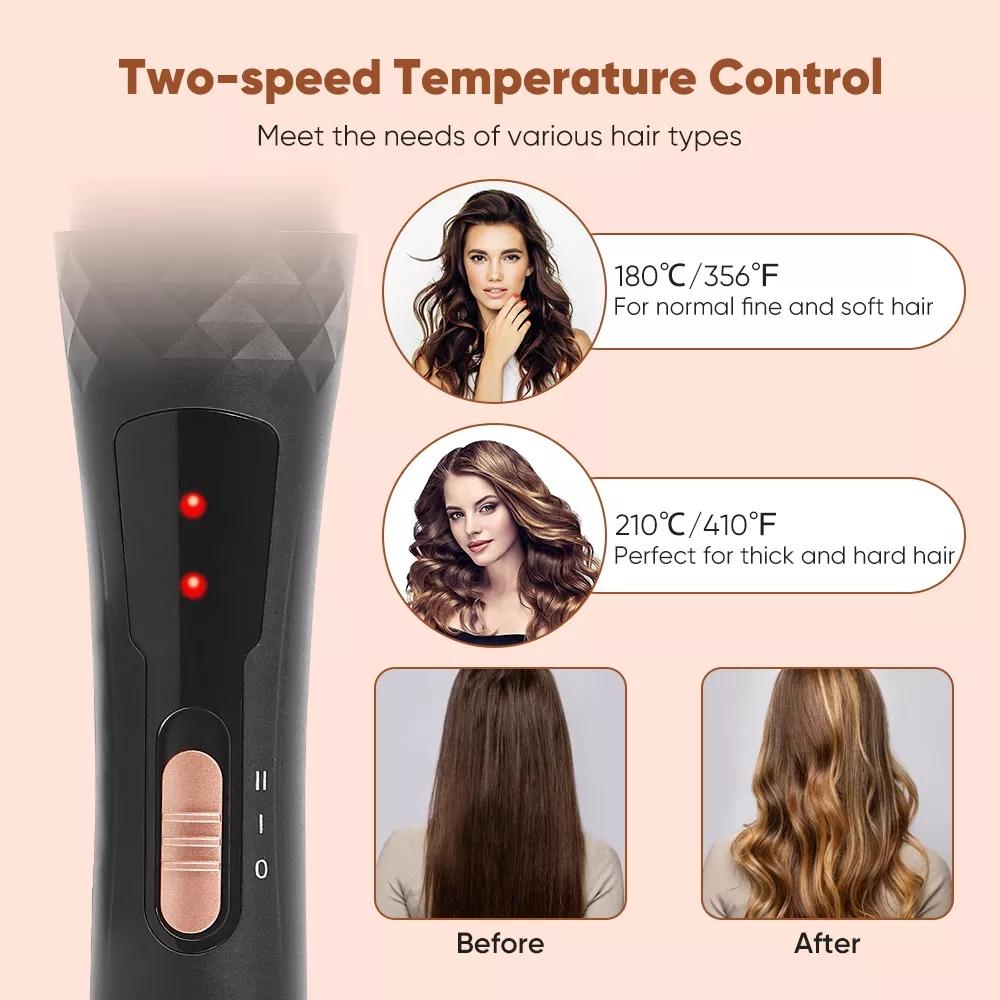 OEM ODM 5-in-1 Ceramic Curler Integrated Color Body & Wire PTC Fast Heat Auto Lock Function Home Salon Use Dual Voltage